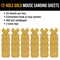 400 Grit - 12-Hole Pattern Hook & Loop Sanding Sheets for Mouse Sanders - Box of 24